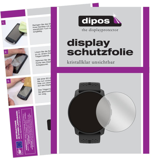 6x Schutzfolie klar für Suunto 9 Peak Display-Schu (1)