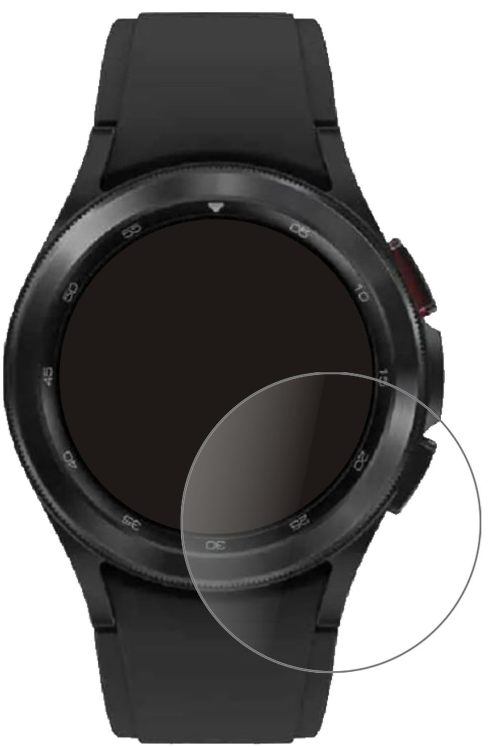 1x 9H Schutzfolie matt für Samsung Galaxy Watch 4  (2)