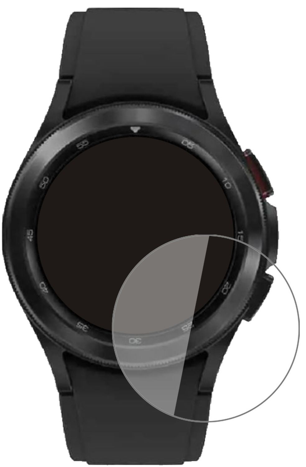 1x 9H Schutzfolie für Samsung Galaxy Watch 4 Class (2)