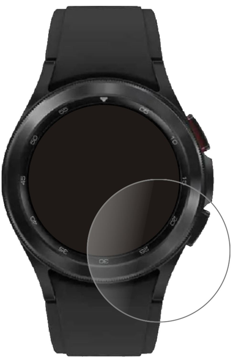 1x 9H Schutzfolie matt für Samsung Galaxy Watch 4  (2)