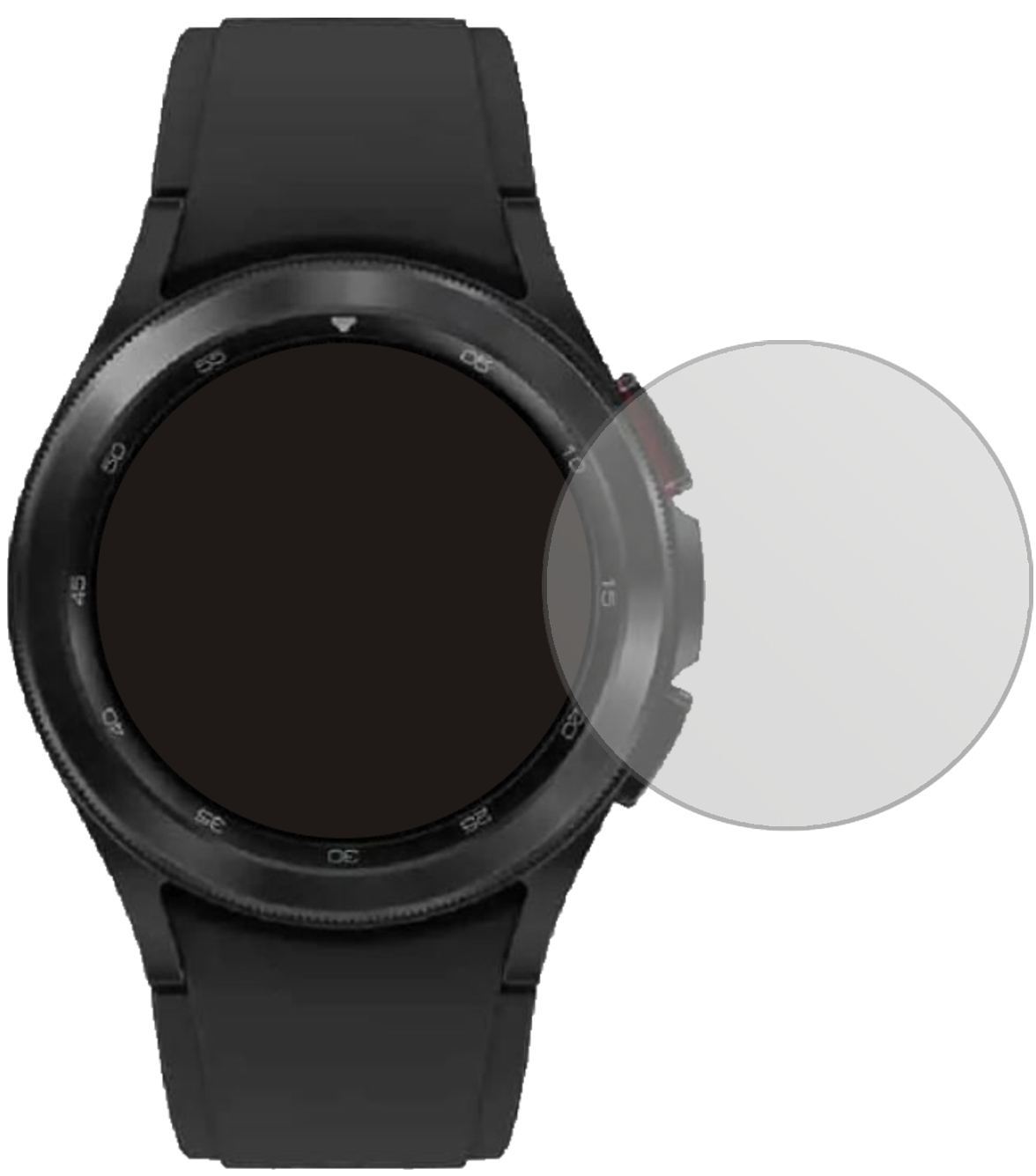 1x Schutzfolie matt für Samsung Galaxy Watch 4 (44 (2)