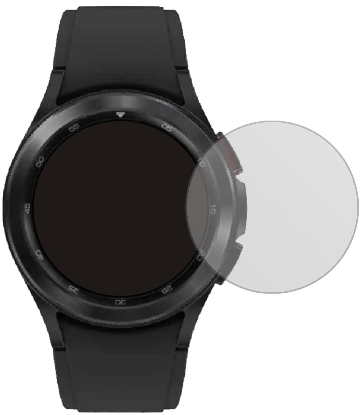 5x Schutzfolie matt für Samsung Galaxy Watch 4 (40 (2)