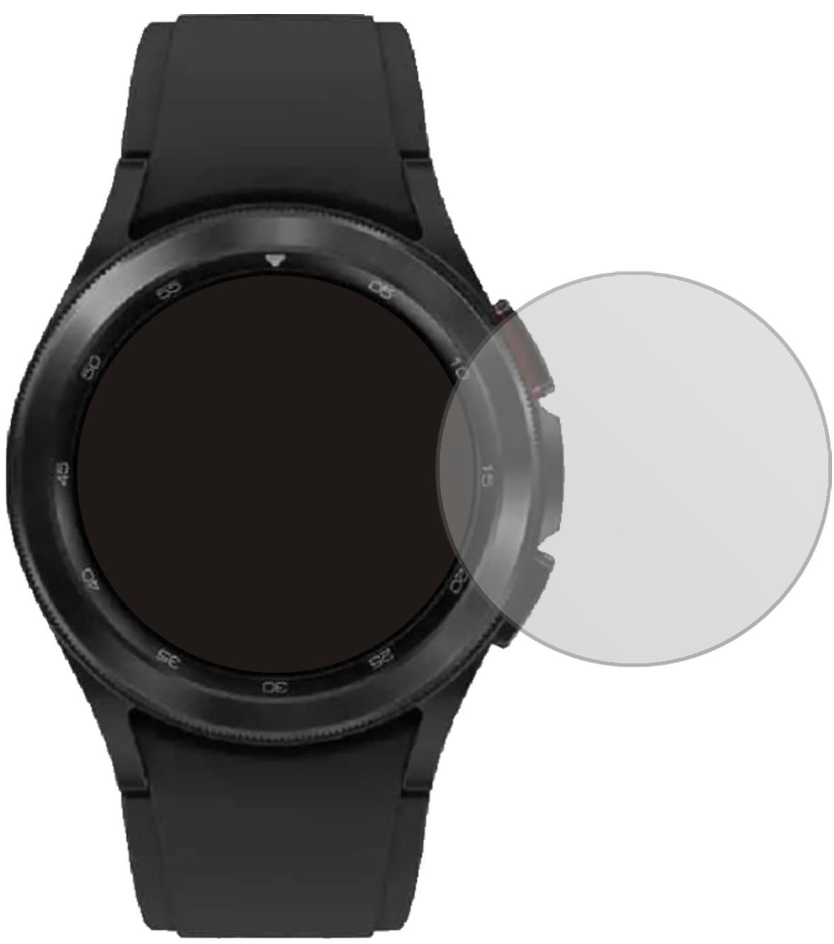 6x Schutzfolie matt für Samsung Galaxy Watch 4 Cla (2)