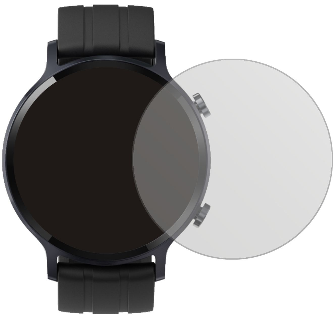 1x Schutzfolie matt für Oppo Realme Watch S Displa (2)