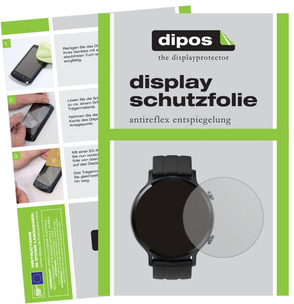 6x Schutzfolie matt für Oppo Realme Watch S Displa (1)