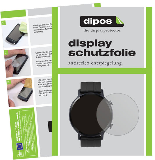 2x Schutzfolie matt für Oppo Realme Watch S Displa (1)