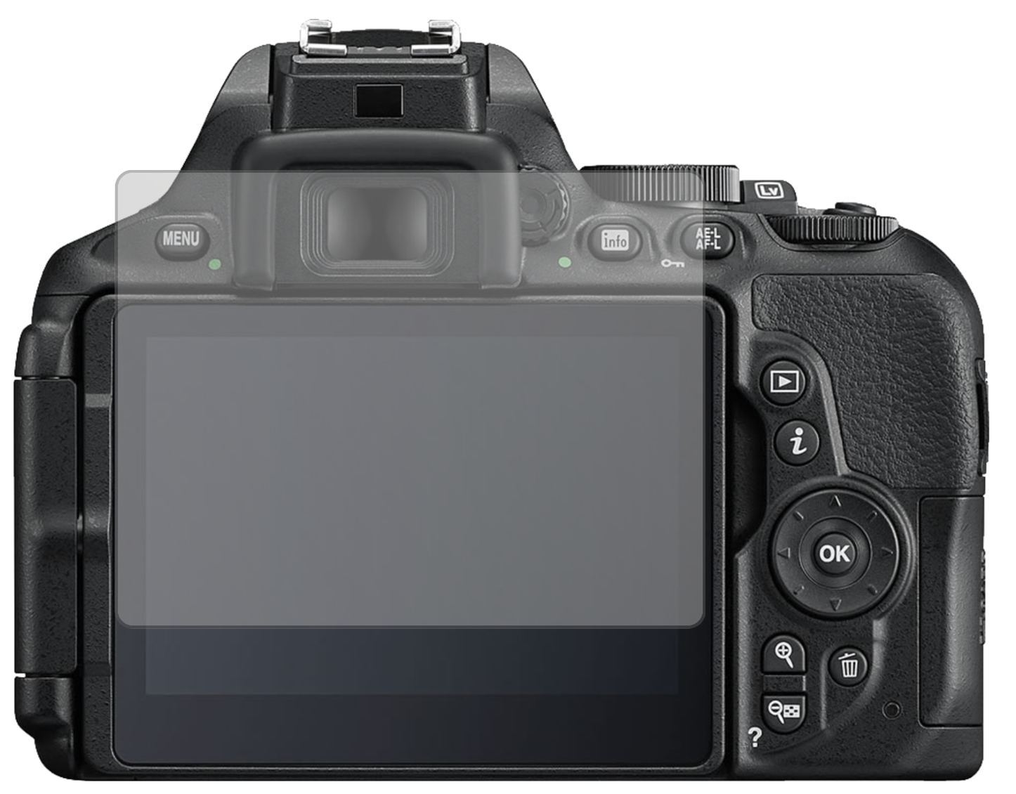 6x Schutzfolie matt für Nikon D 5600 Display-Schut (2)