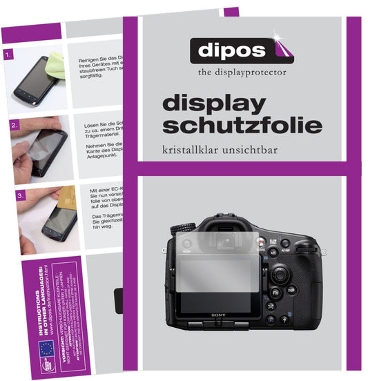 6x Schutzfolie klar für Sony Alpha 77 Display-Schu (1)