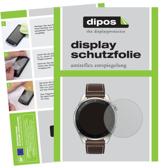 2x Schutzfolie matt für Huawei Watch 3 Pro Display (1)
