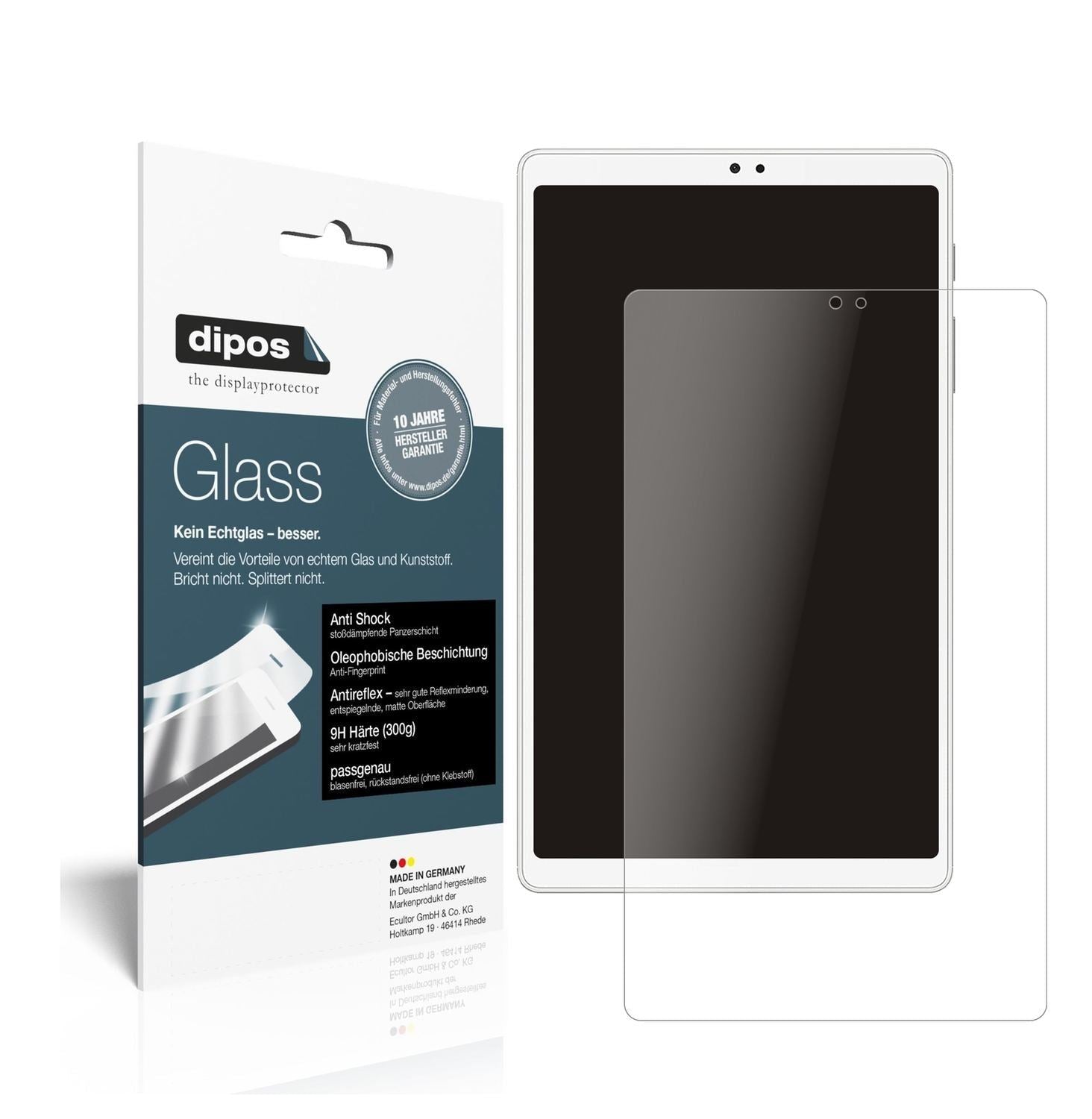 2x 9H Schutzfolie matt für Samsung Galaxy Tab A7 L (1)
