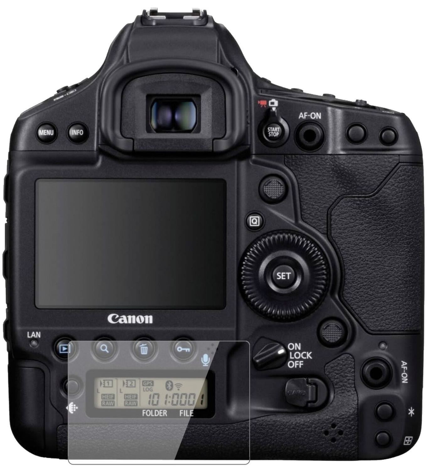 1x 9H Schutzfolie für Canon Eos 1D Panzerfolie (2)