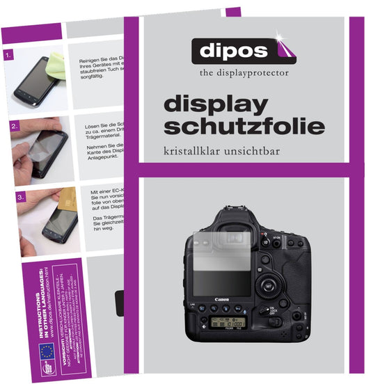 6x Schutzfolie klar für Canon Eos 1D Display-Schut (1)