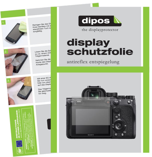 2x Schutzfolie matt für Sony Alpha 7R IVA Display- (1)