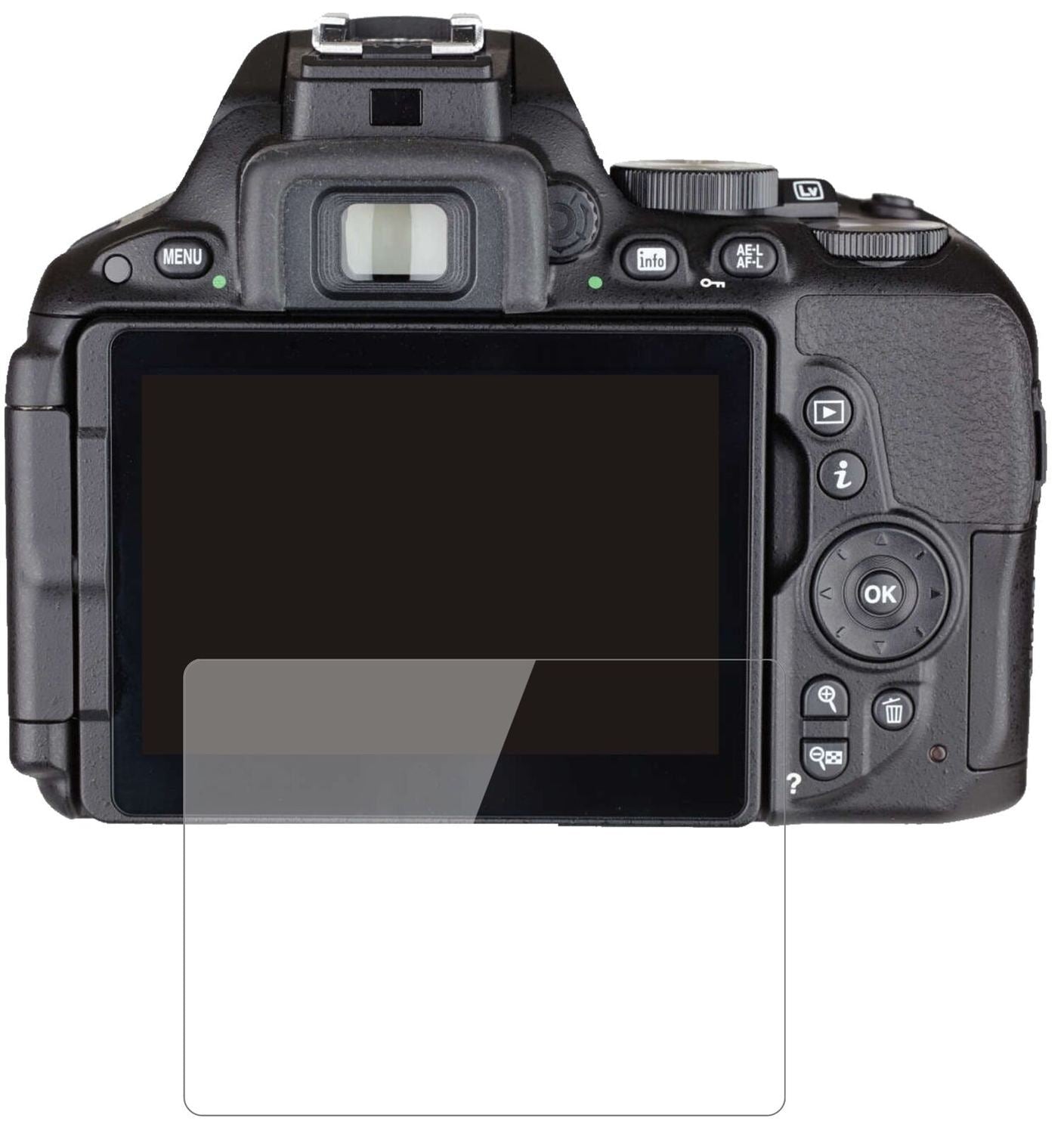 1x 9H Schutzfolie für Nikon 5500 Panzerfolie (2)