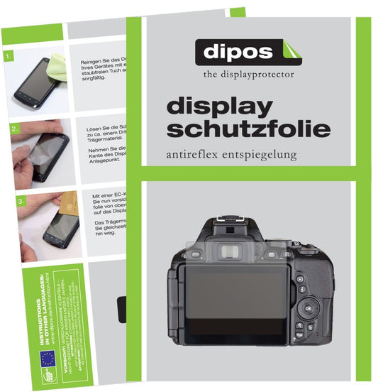 6x Schutzfolie matt für Nikon 5500 Display-Schutzf (1)