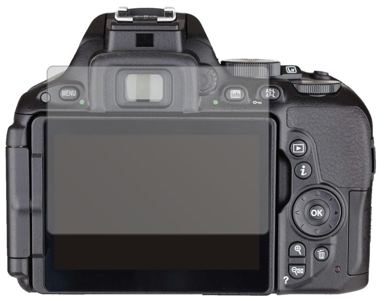 6x Schutzfolie matt für Nikon 5500 Display-Schutzf (2)