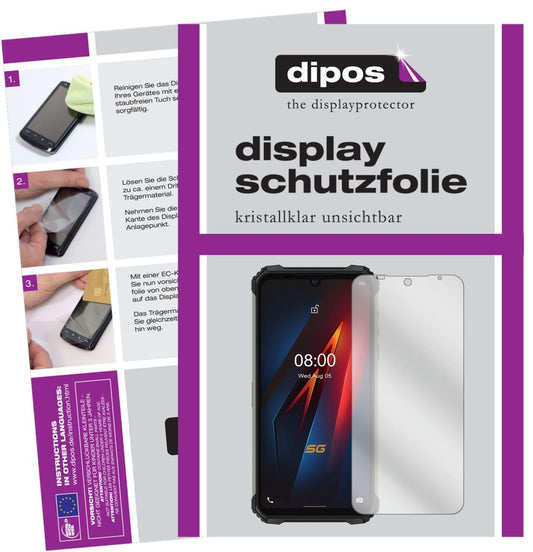 5x Schutzfolie klar für Ulefone Armor 8 5G Display (1)