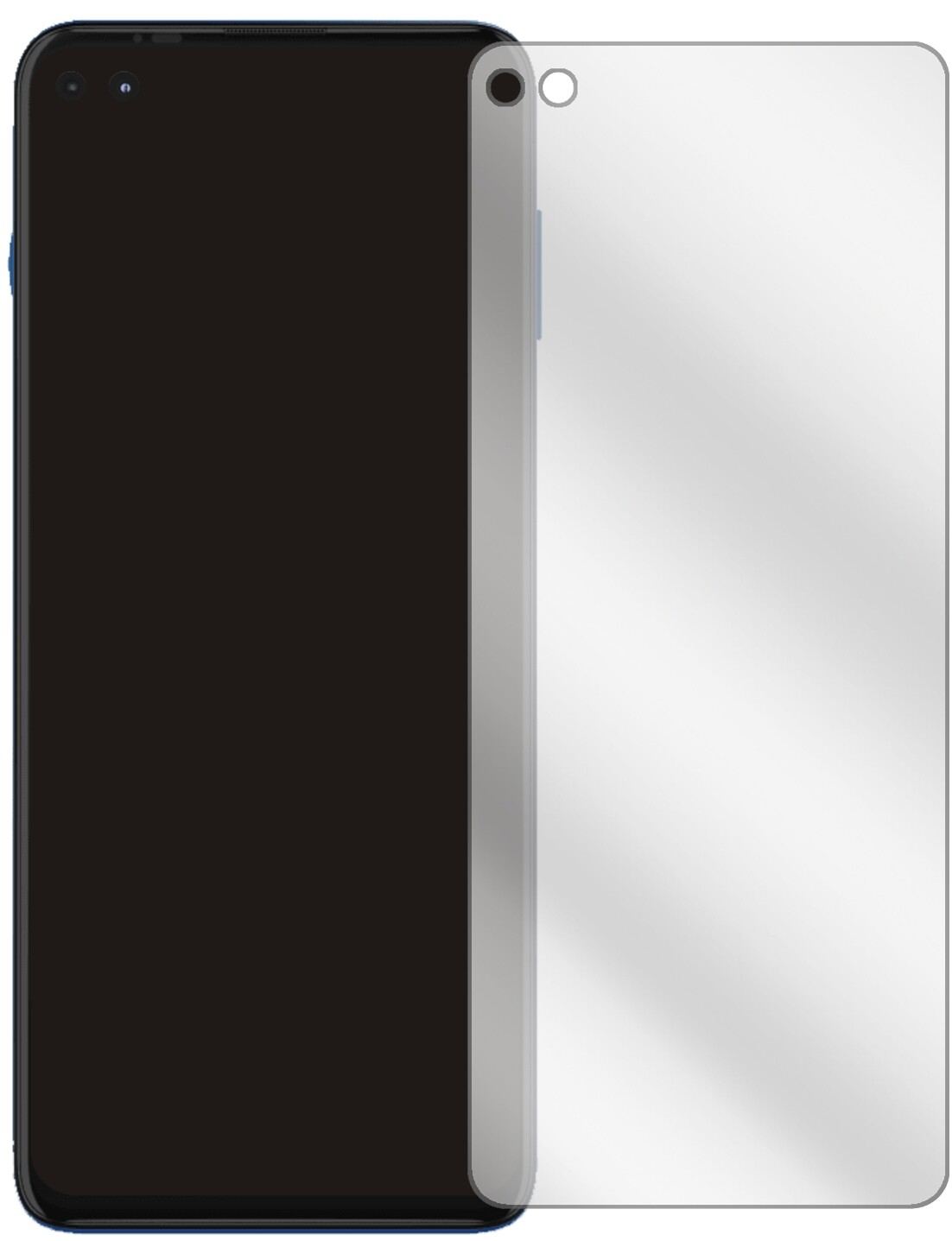 2x Schutzfolie klar für Motorola Moto G100 Display (2)