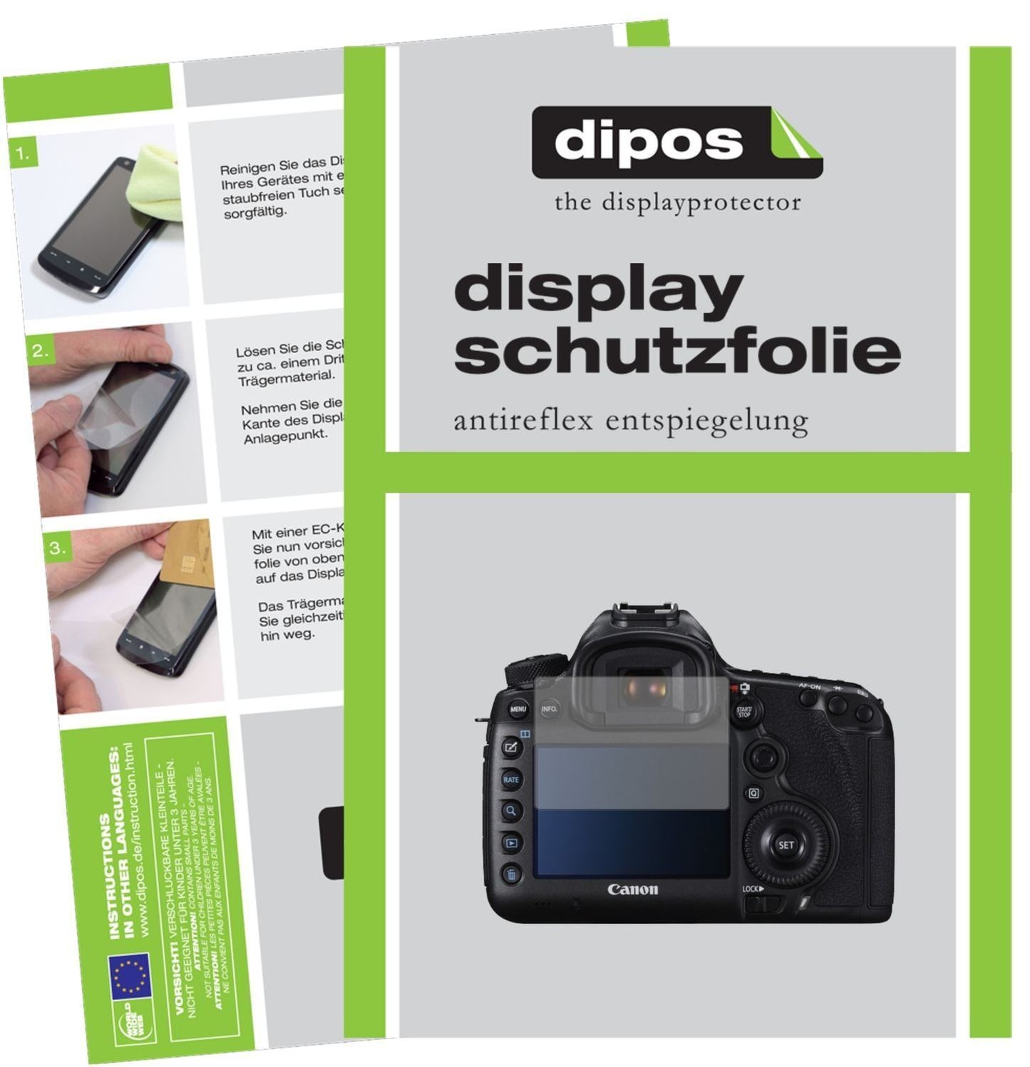 5x Schutzfolie matt für Canon EOS 5DS R Display-Sc (1)