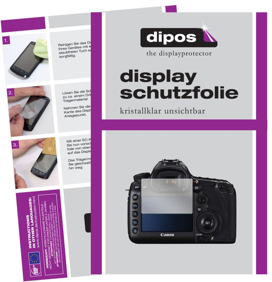 2x Schutzfolie klar für Canon EOS 5DS R Display-Sc (1)