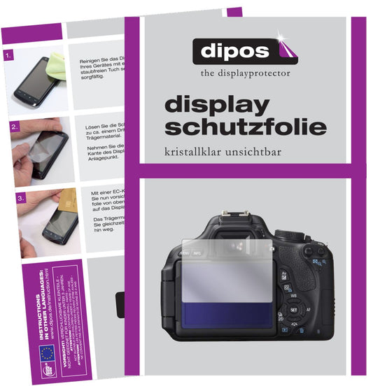 5x Schutzfolie klar für Canon EOS 750D Display-Sch (1)