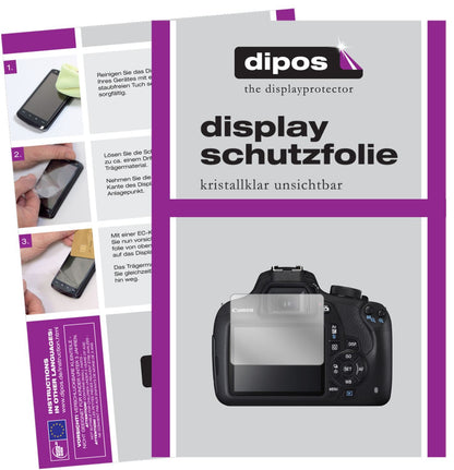 2x Schutzfolie klar für Canon EOS 1200D Display-Sc (1)