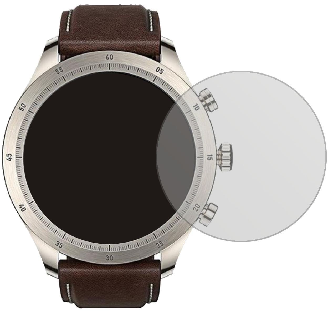 2x Schutzfolie matt für Zepp Z Smartwatch Display- (2)