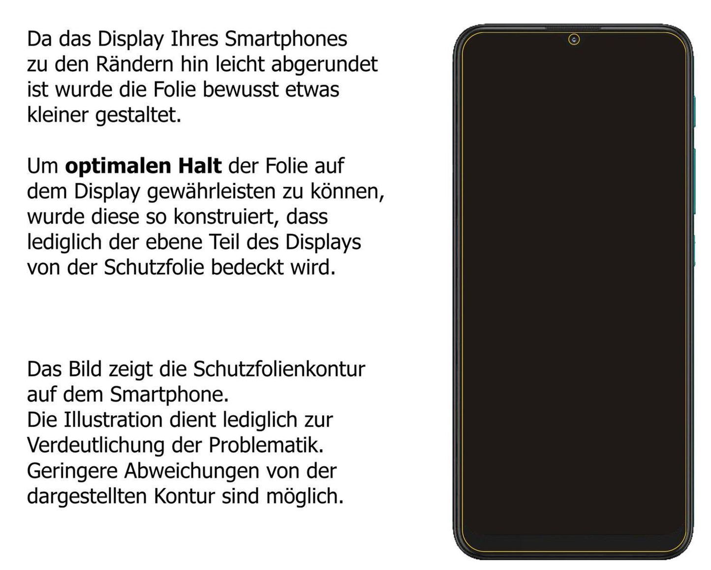1x 9H Schutzfolie matt für Motorola Moto G9 Play P (3)