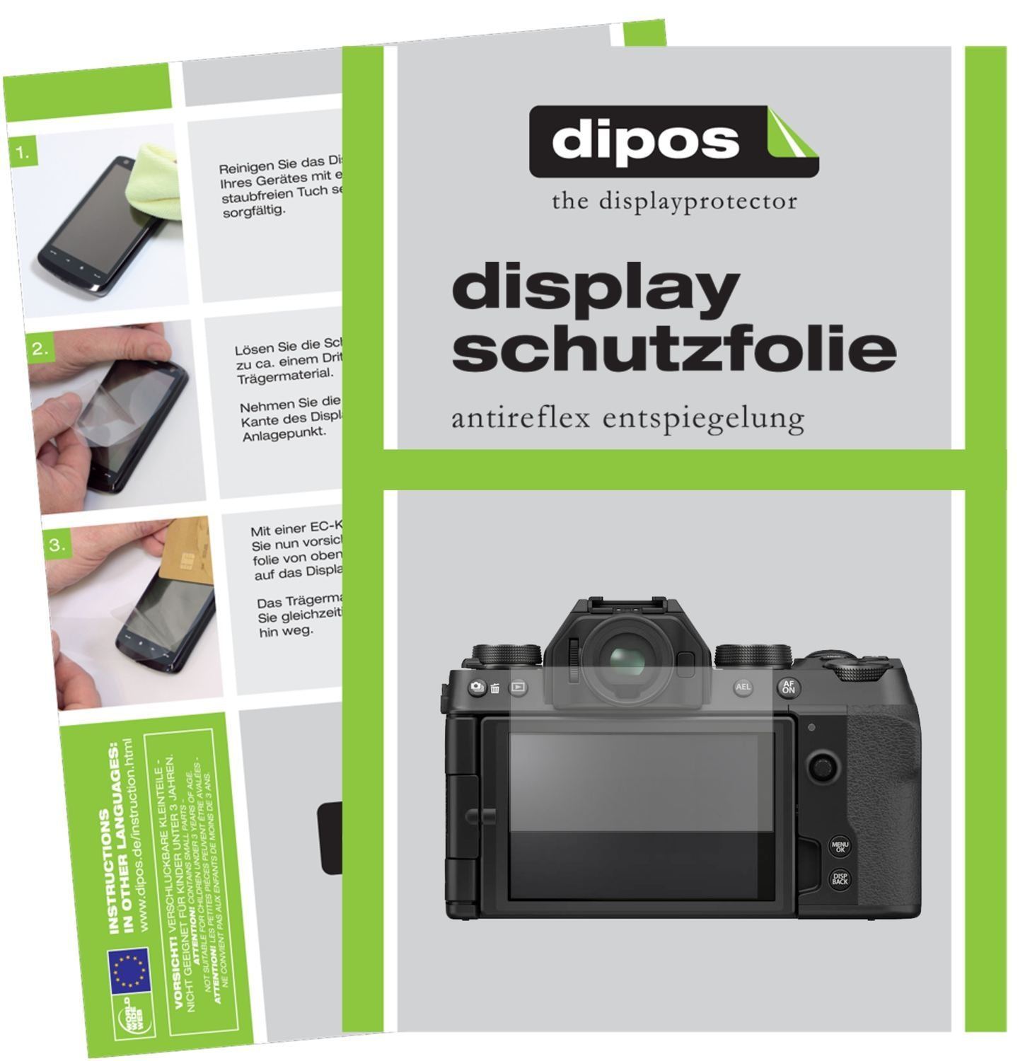 6x Schutzfolie matt für Fujifilm X-S10 Display-Sch (1)