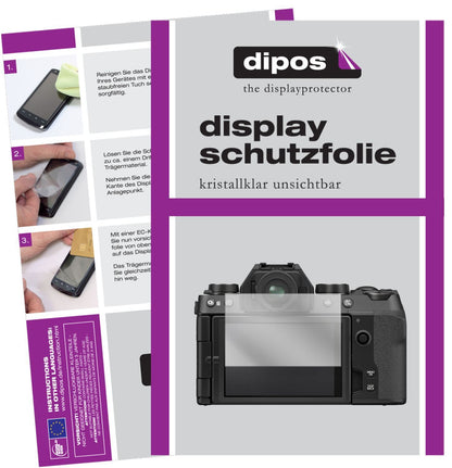 2x Schutzfolie klar für Fujifilm X-S10 Display-Sch (1)
