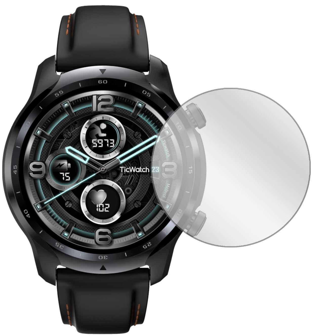 6x Schutzfolie klar für TicWatch Pro 3 GPS Display (2)