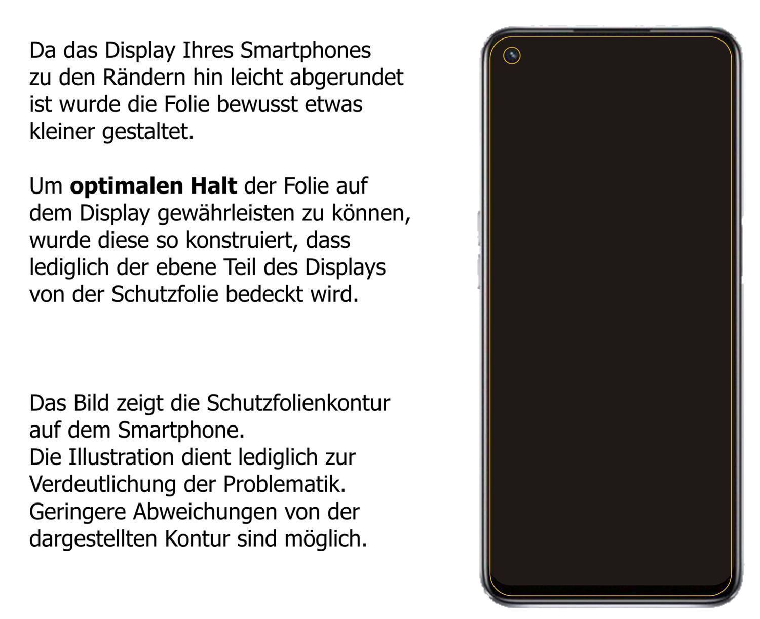 Blickschutzfolie für Oppo A74 5G matt Schutzfolie  (5)