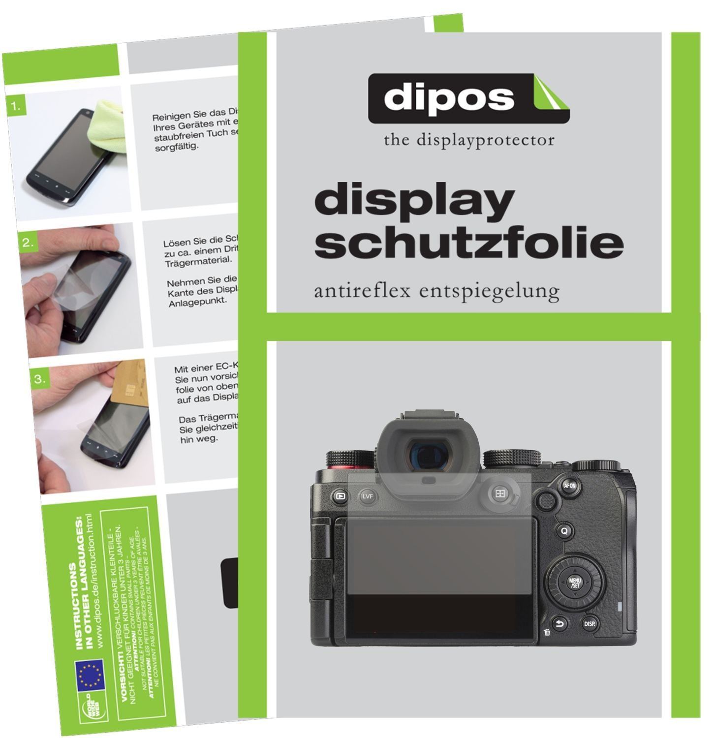 2x Schutzfolie matt für Panasonic Lumix S5 Display (1)