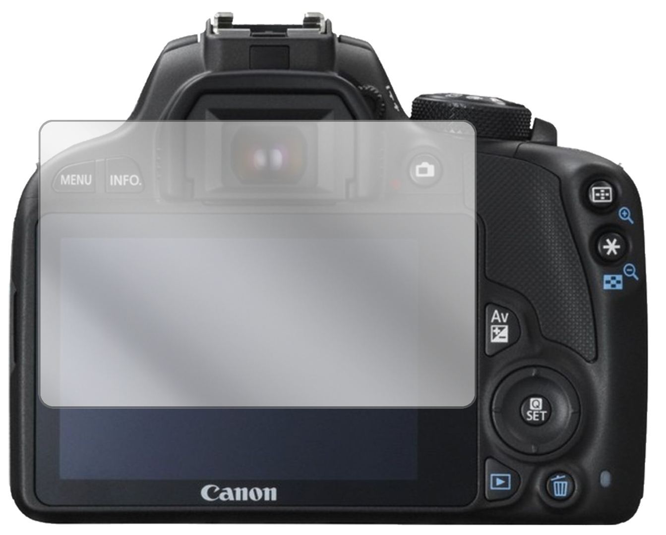 1x Schutzfolie klar für Canon EOS 250D Display-Sch (2)