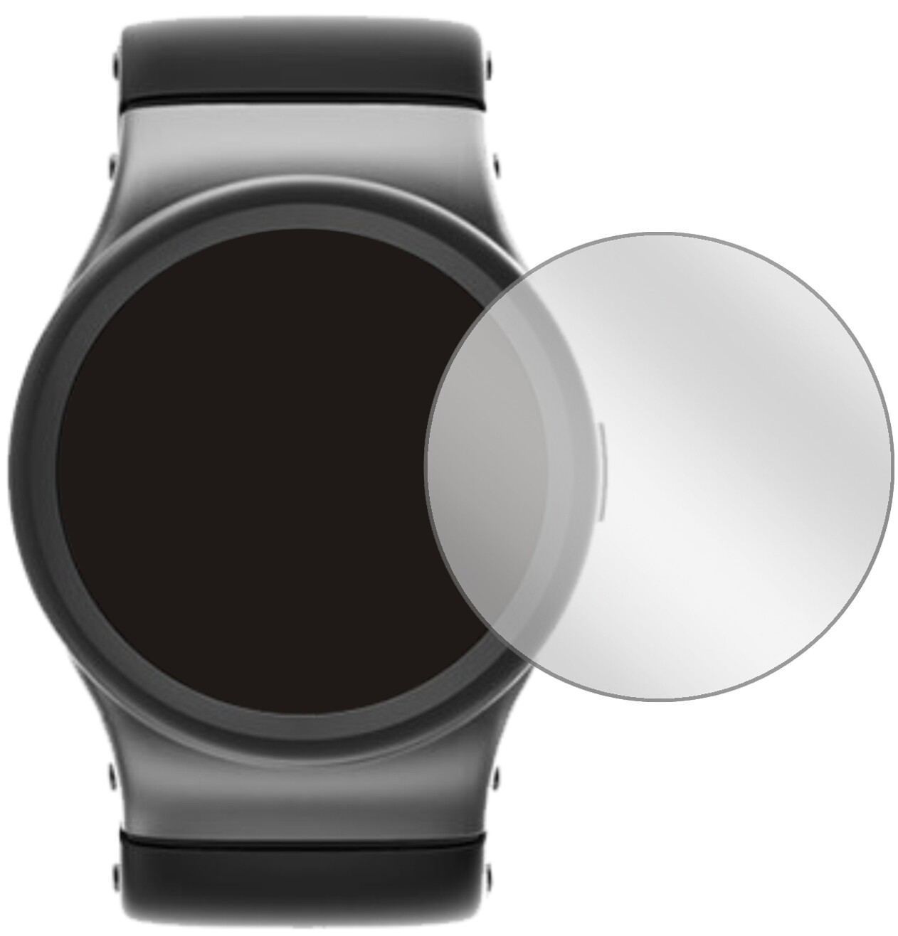 2x Schutzfolie klar für 56 mm Durchmesser Uhr Disp (2)