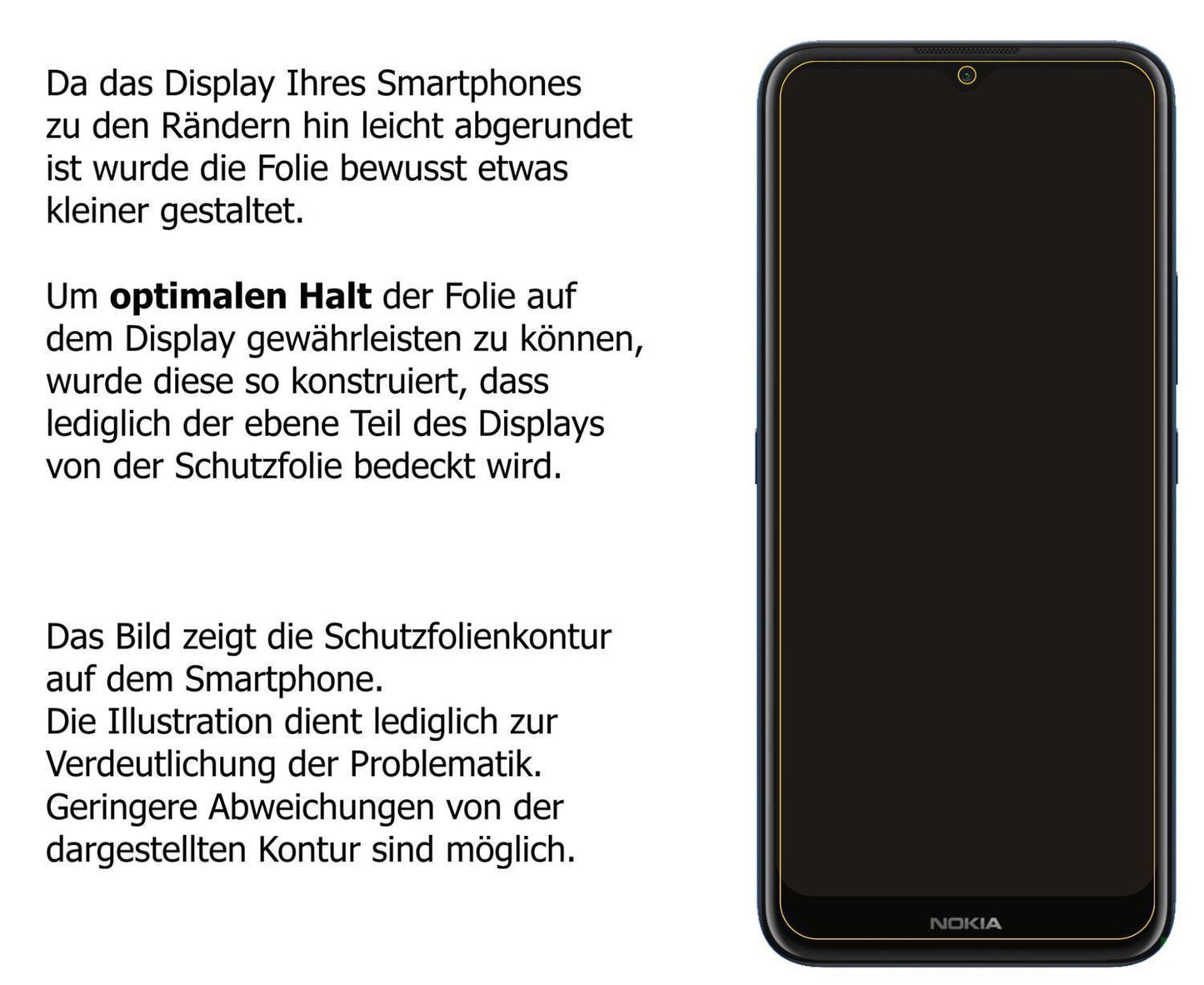Blickschutzfolie für Nokia C10 matt Schutzfolie Pr (5)