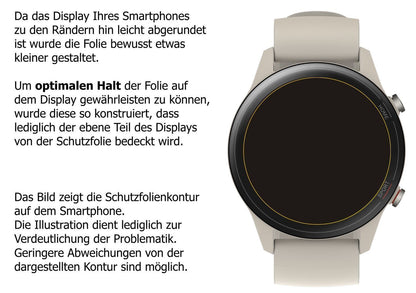 5x Schutzfolie klar für Xiaomi Mi Watch Display-Sc (5)