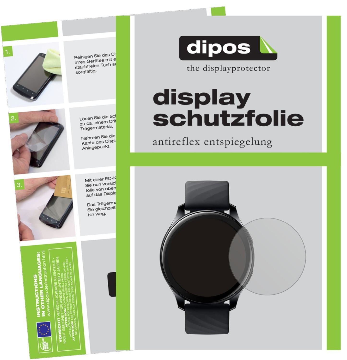 6x Schutzfolie matt für OnePlus Watch (46mm) Displ (1)