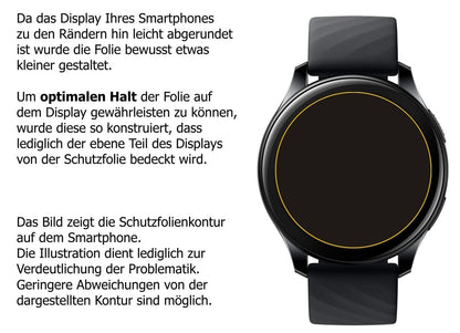 6x Schutzfolie matt für OnePlus Watch (46mm) Displ (6)