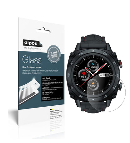 2x 9H Schutzfolie matt für Cubot C3 Smartwatch Pan (1)