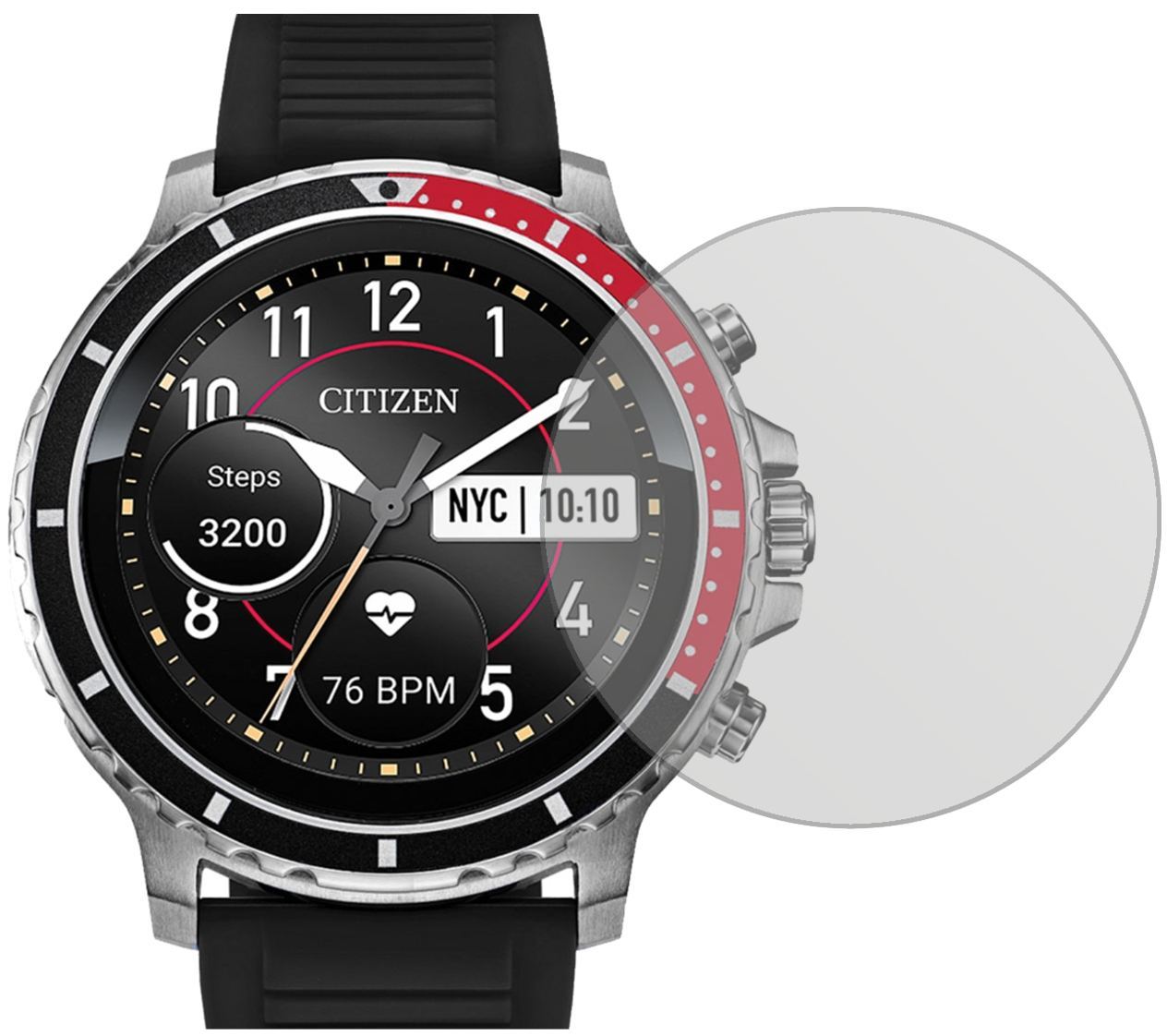 6x Schutzfolie matt für Citizen CZ Smart Display-S (2)
