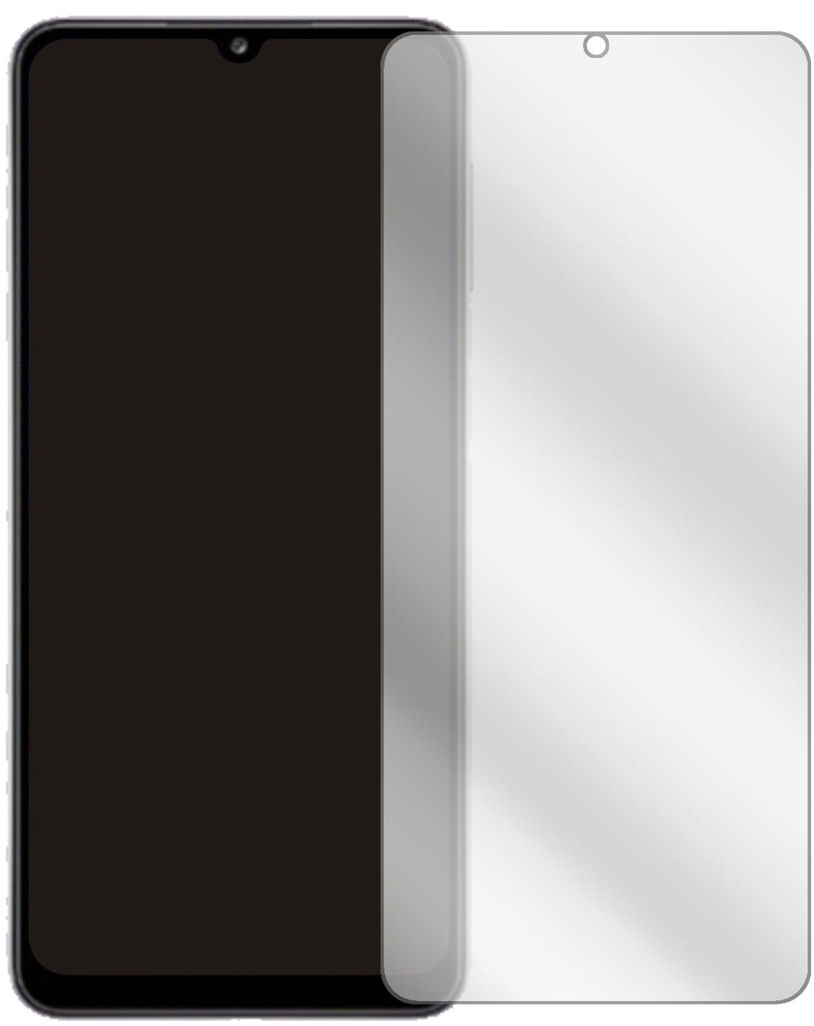 1x Schutzfolie klar für Samsung Galaxy A32 5G Disp (2)