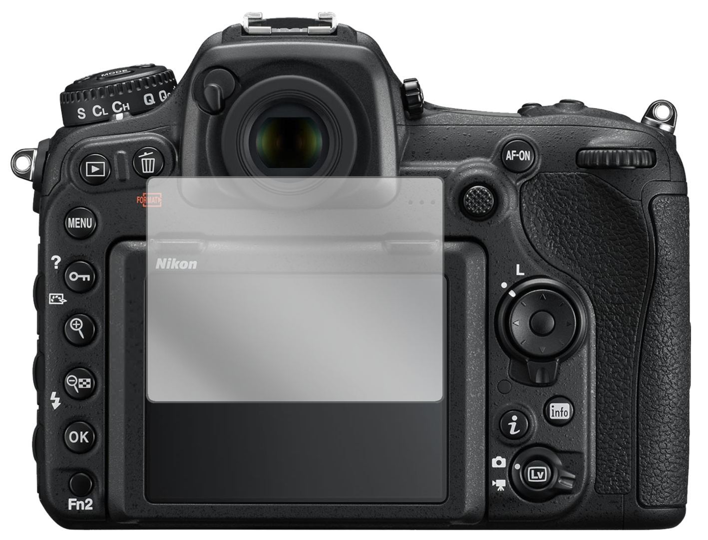 5x Schutzfolie klar für Nikon D500 Display-Schutzf (2)
