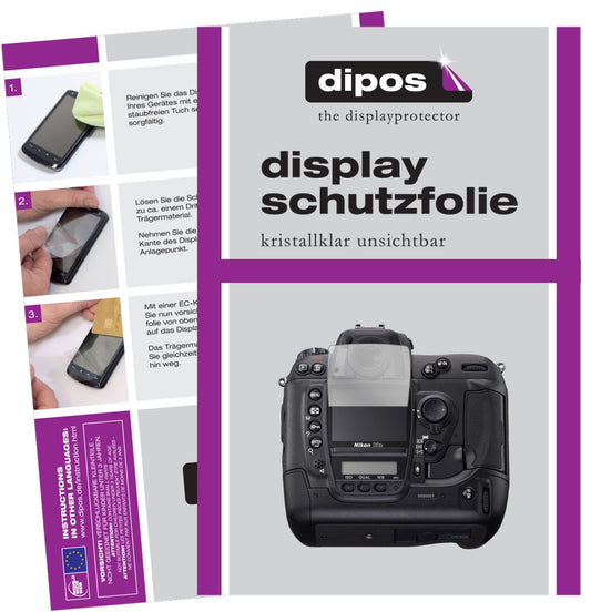 2x Schutzfolie klar für Nikon D2X Display-Schutzfo (1)