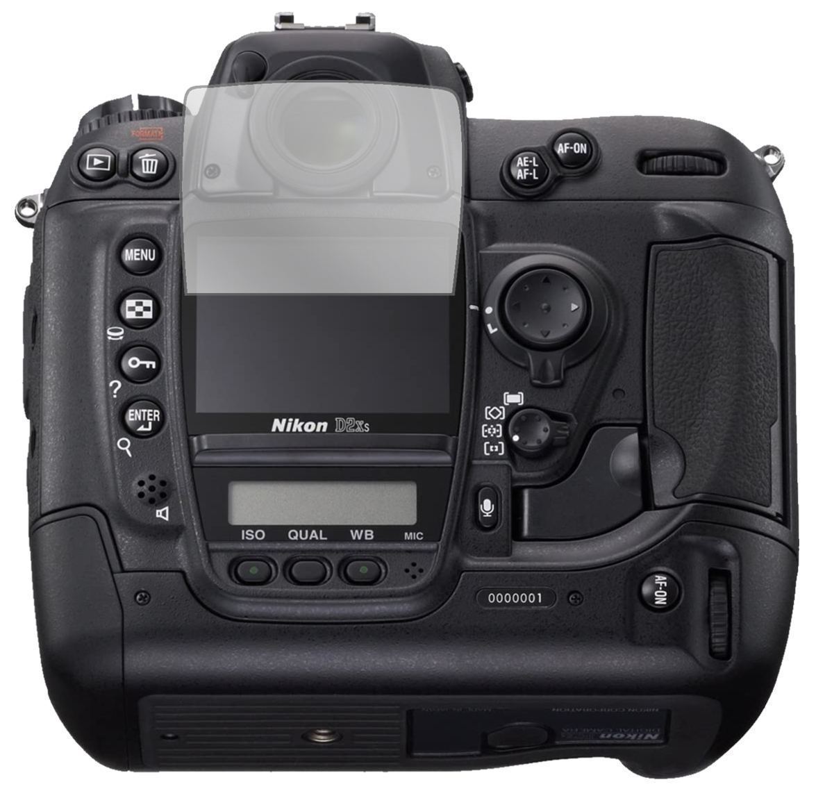 2x Schutzfolie klar für Nikon D2X Display-Schutzfo (2)