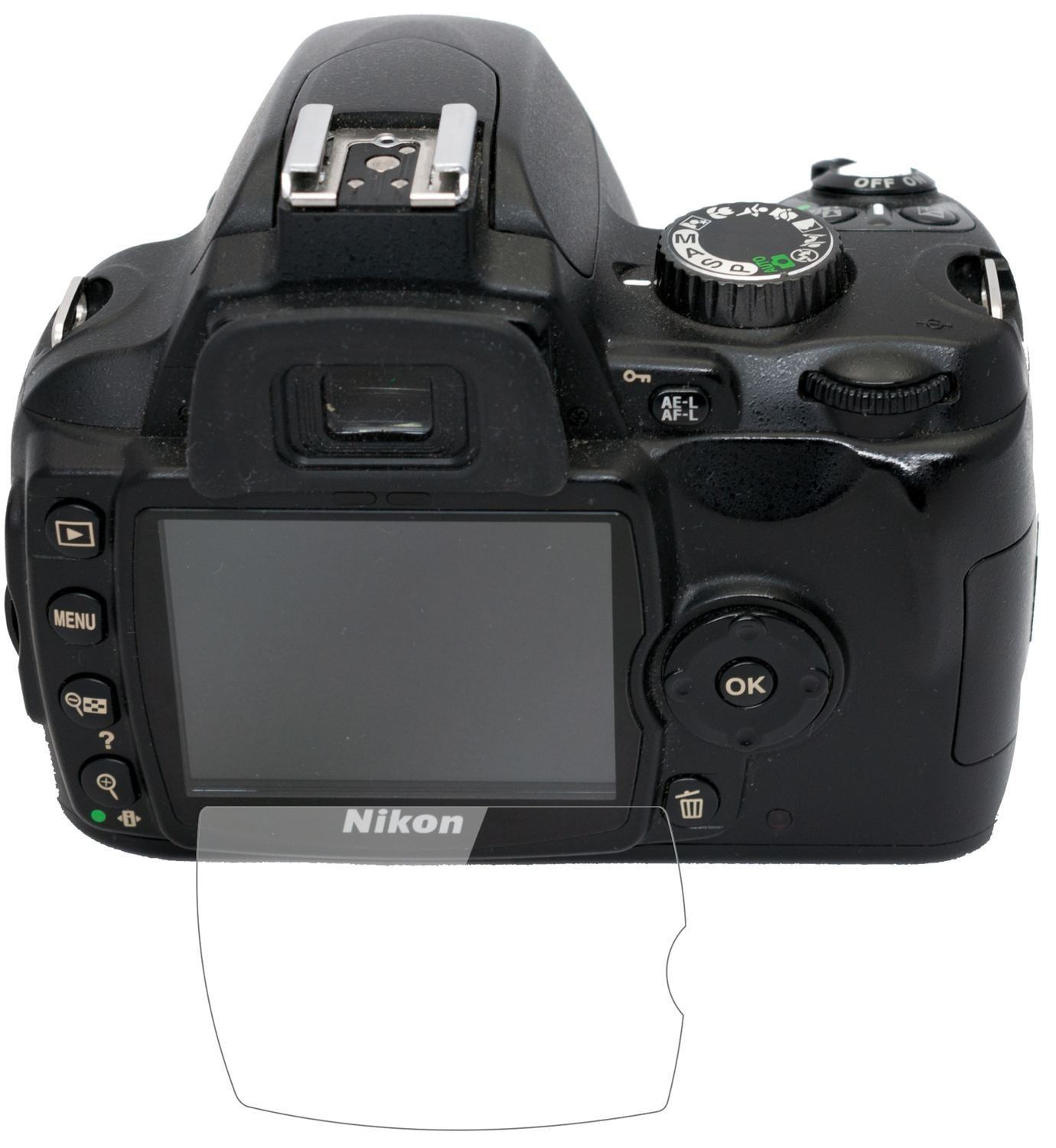 1x 9H Schutzfolie für Nikon D60 Panzerfolie (2)