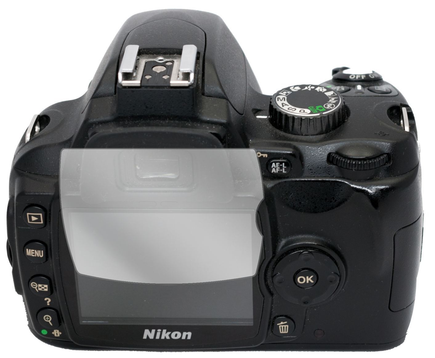 5x Schutzfolie klar für Nikon D60 Display-Schutzfo (2)