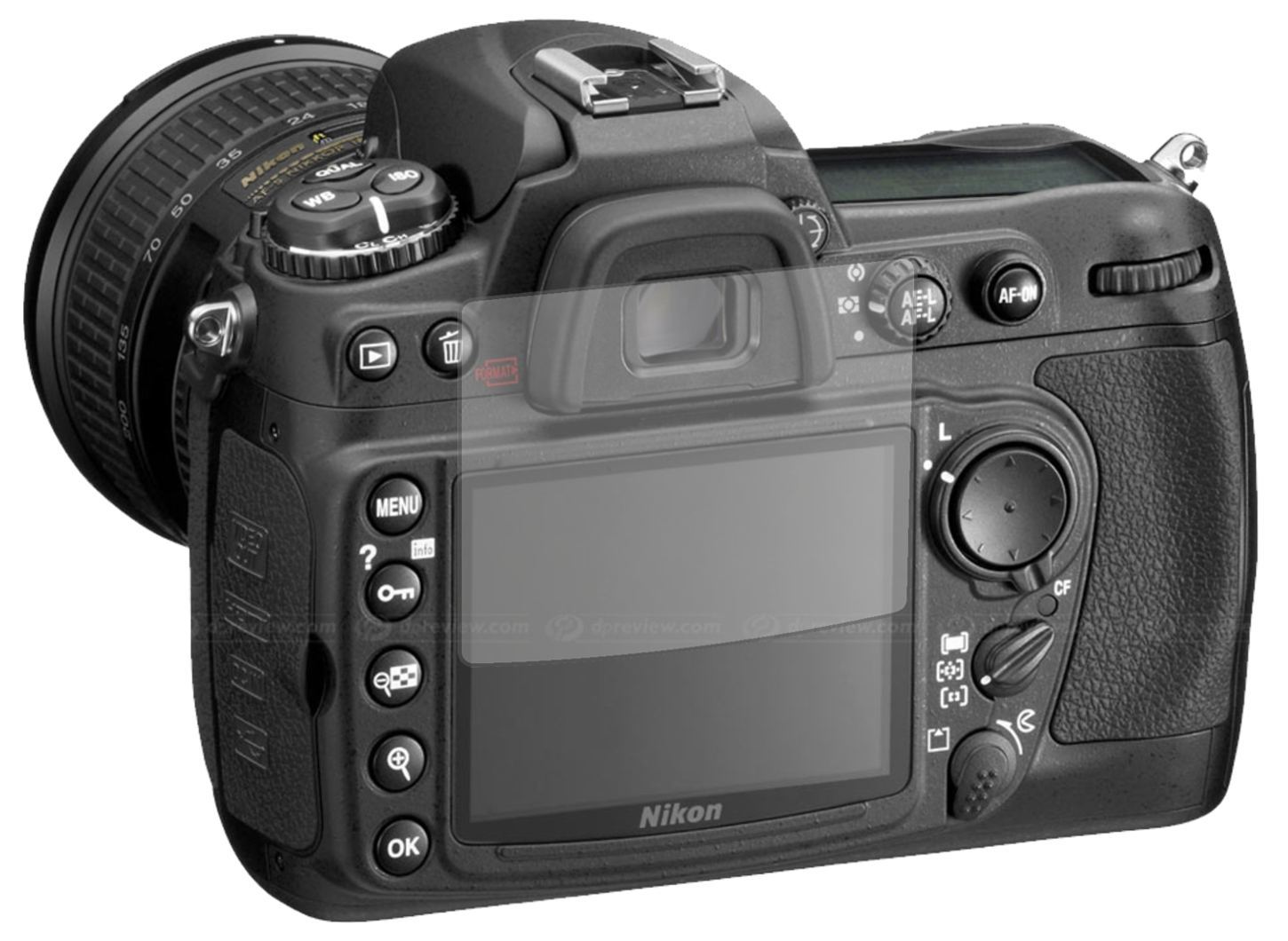 1x Schutzfolie matt für Nikon D300 Display-Schutzf (2)