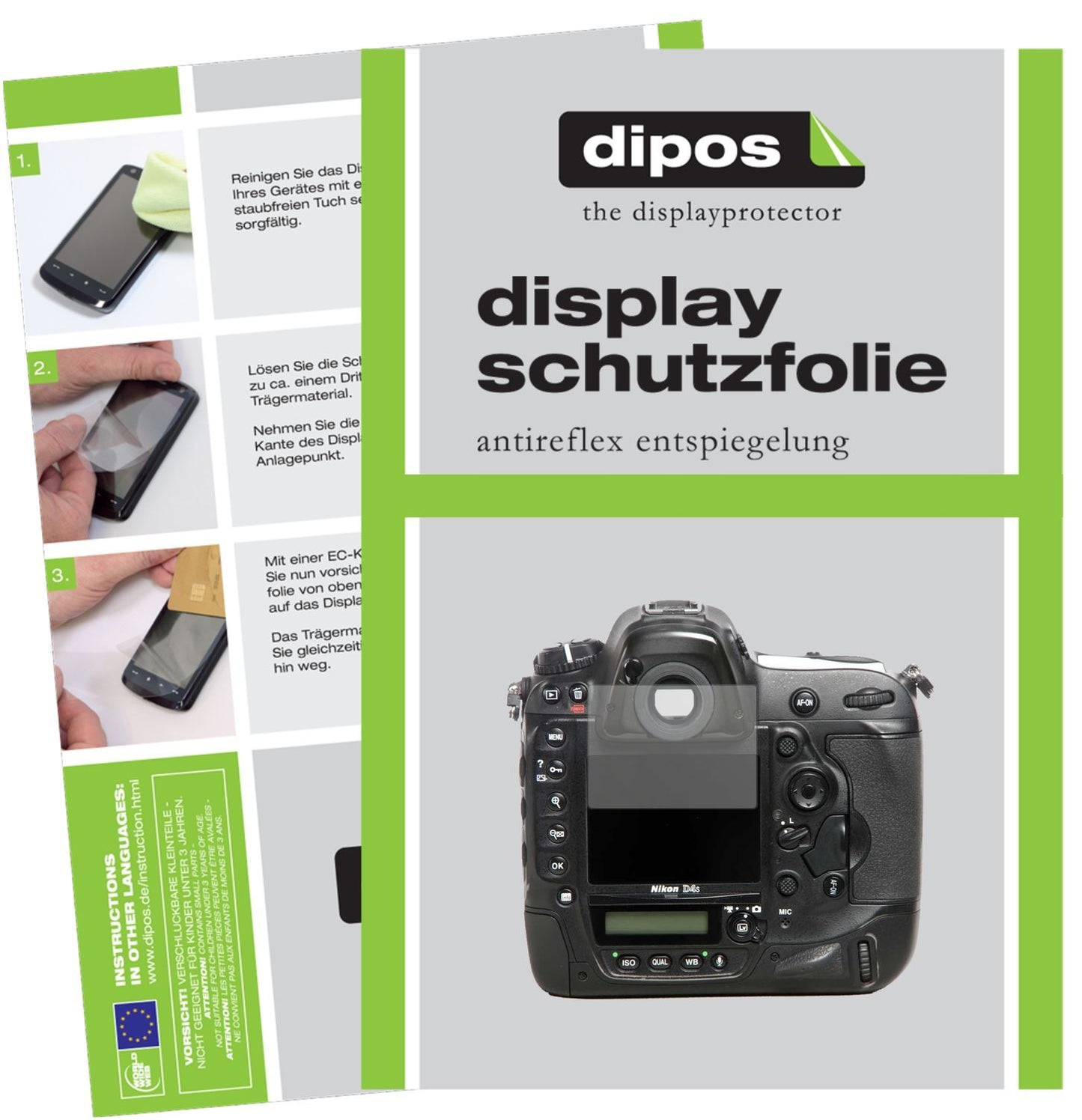 6x Schutzfolie matt für Nikon D4s Display-Schutzfo (1)