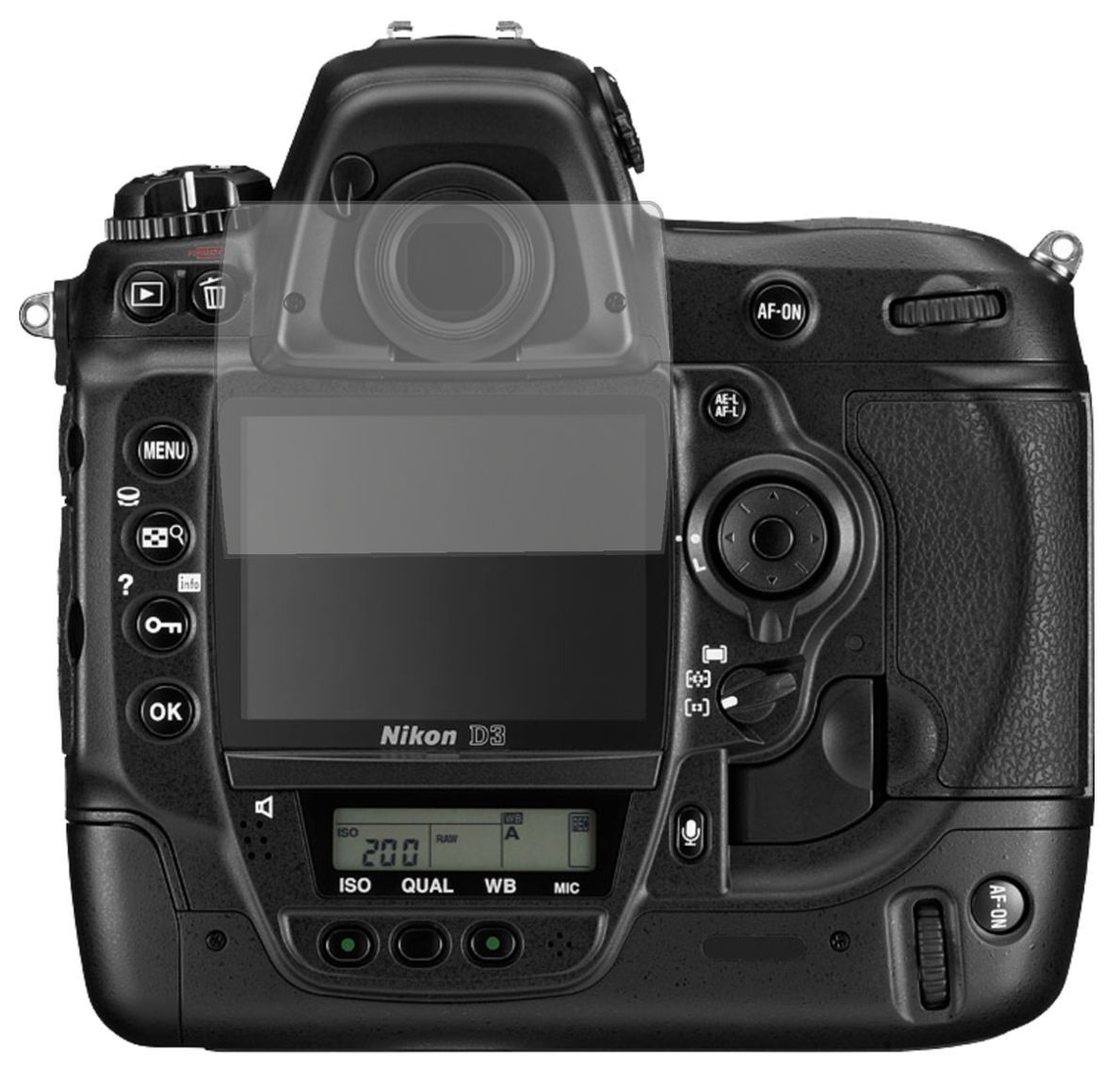 6x Schutzfolie matt für Nikon D3 Display-Schutzfol (2)